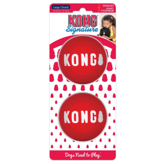 Hundespielzeug KONG® Signature Ball 8 cm (2 Stück/Verpackung)
