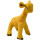 Hundespielzeug Eiby Giraffe S (18 x 6 x 21 cm), gelb