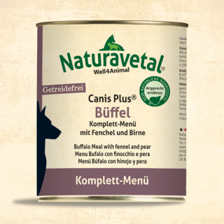  Natura Vetal Canis Plus Büffel Komplett-Menü 800g