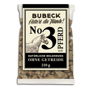 Bubeck - No. 3 mit Pferd - getreidefrei - Hundekuchen 210g